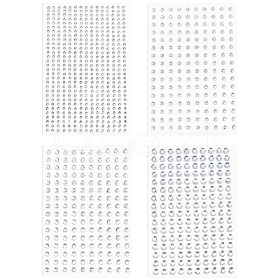 16 Sheets 4 Styles ABS Imitation Pearl Stickers Paper Sheets for Craft DIY-CP0013-56-1