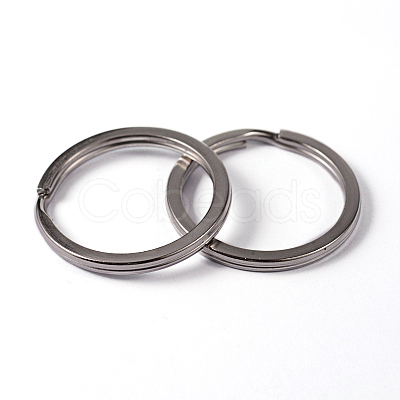 Tarnish Resistant 304 Stainless Steel Split Key Rings STAS-L176-21-1