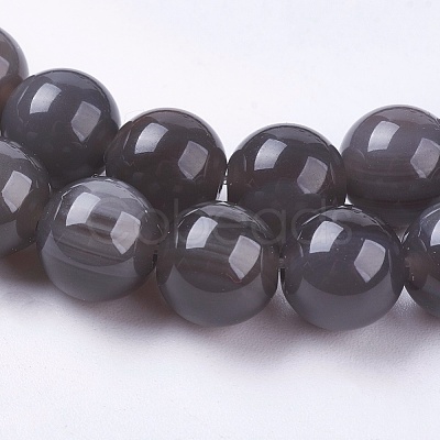 Natural Ice Obsidian Beads Strands X-G-E468-D01-6mm-1