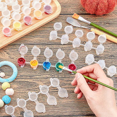 Plastic Paint Pots Strips DIY-PH0027-10-1