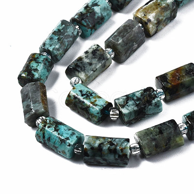 Natural African Turquoise(Jasper) Beads Strands X-G-S376-012-1