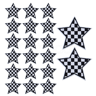 20Pcs Nylon Clothing Patches PATC-FH0001-18-1