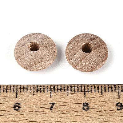 Beech Wood Beads WOOD-T033-11B-1