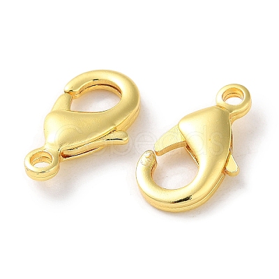Rack Plating Brass Lobster Claw Clasps KK-F090-27G-03-1