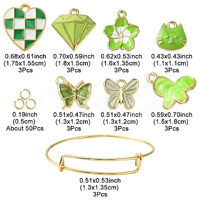 DIY Saint Patrick's Day Bangle Making Kit DIY-FS0005-21-1