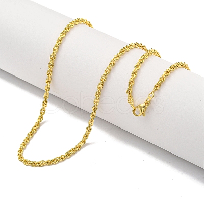Brass Wheat Chain Necklaces for Women NJEW-G084-24G-1