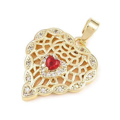 Valentine's Day Brass Micro Pave Cubic Zirconia Pendants LS-KK-T086-01A-1