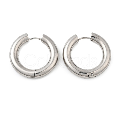 Tarnish Resistant 202 Stainless Steel Huggie Hoop Earrings EJEW-O087-08G-P-1