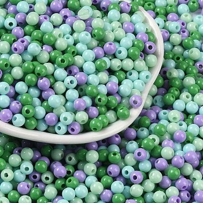 Opaque Acrylic Beads X1-OACR-H118-07B-06-1