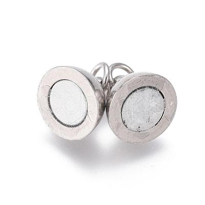 Brass Magnetic Clasps with Loops MC020-NF-1