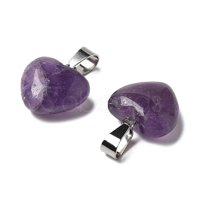 Natural Amethyst Pendants G-I311-A18-1