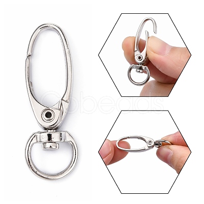 Iron Swivel Snap Hooks Clasps X-E341-6-1