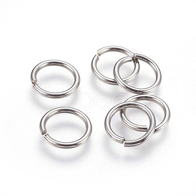 Tarnish Resistant 304 Stainless Steel Open Jump Rings A-STAS-P212-25P-17-1