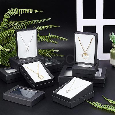 Rectangle Valentines Day Presents Packages Cardboard Jewelry Set Boxes CBOX-NB0001-04-1