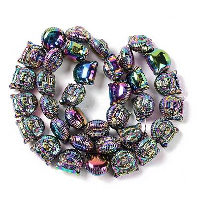 Electroplated Synthetic Non-magnetic Hematite Beads Strands G-Q174-04D-1