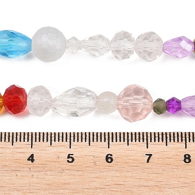Electroplate Glass Bead Strands EGLA-L007-K01-1