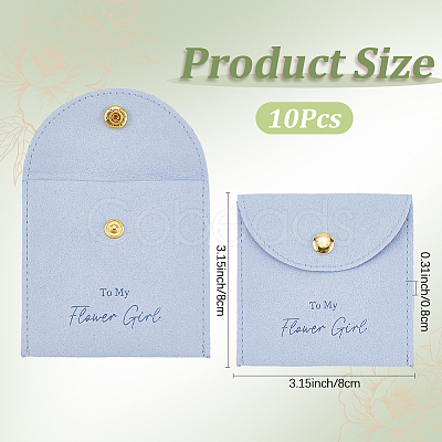 10Pcs Velvet Pouches with Snap Button ABAG-SP0001-42D-1