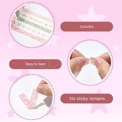 1Bag Paper Decorative Adhesive Tapes DIY-SP0005-55-1
