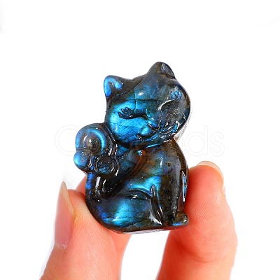 Carved Natural Labradorite Sculpture Display Decorations PW-WGBD60A-03-1