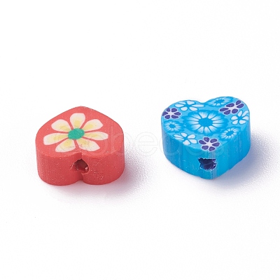 Handmade Polymer Clay Beads X-CLAY-I010-16-1