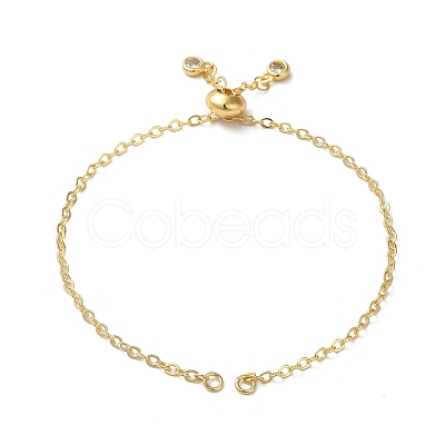 Rack Plating Brass Cable Chain Link Bracelet Making KK-TAC0016-05G-1