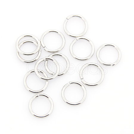 Tarnish Resistant 304 Stainless Steel Open Jump Rings STAS-J013-10x0.8mm-01-1
