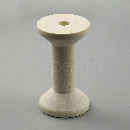 Wood Thread Bobbins TOOL-WH0053-54A-01-1