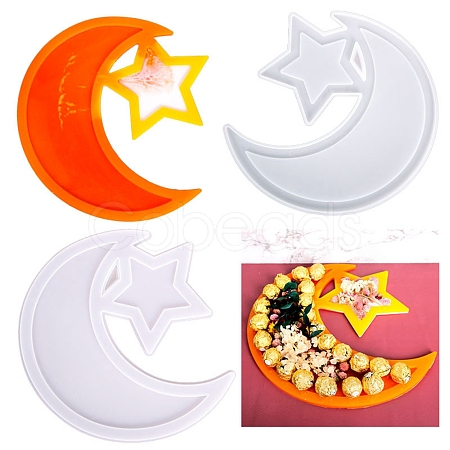 Moon & Star Tray Silicone Molds DIY-P019-01-1