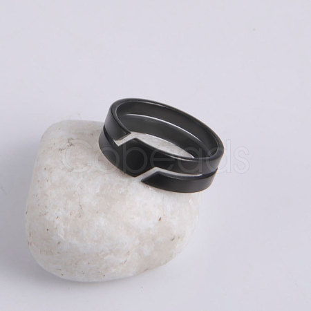 304 Stainless Steel Finger Rings FS-WGF5903-06-1