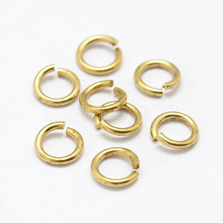 Brass Saw Cut Open Jump Rings KK-P096-08-A-1