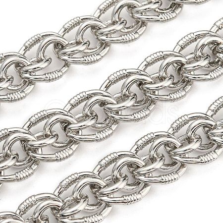 Alloy Oval Link Chains LCHA-K001-01P-1