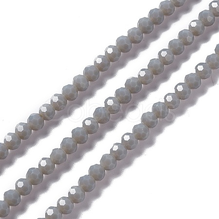 Faceted(32 Facets) Glass Beads Strands EGLA-J042-36B-15-1