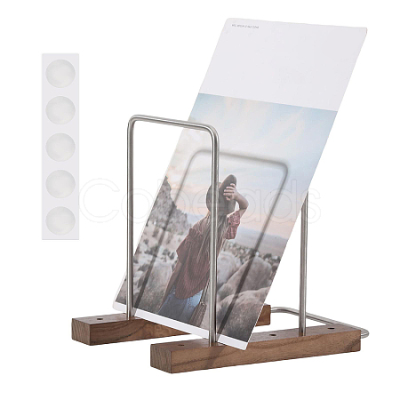 Wood & Iron Vinyl Record Storage Rack ODIS-WH0025-346-1
