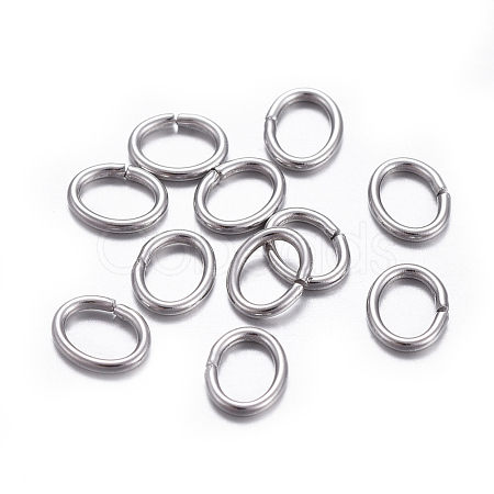Tarnish Resistant 304 Stainless Steel Open Jump Rings STAS-F221-40P-L-1