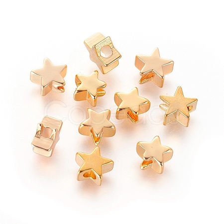 Long-Lasting Plated Brass Beads X-KK-K193-B-056G-NF-1