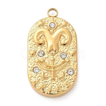 304 Stainless Steel Pendants STAS-F349-03G-02-1