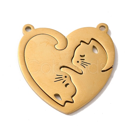 Ion Plating(IP) 304 Stainless Steel Split Pendants STAS-H212-16G-1