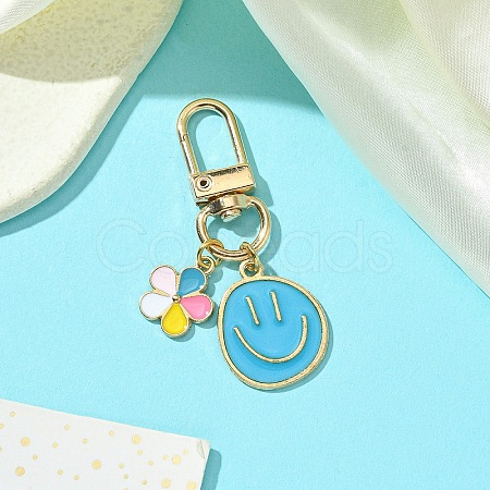 Alloy Enamel Pendant Decorations HJEW-YW00008-03-1