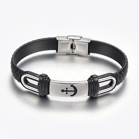 PU Leather Braided Cord Bracelets X-BJEW-E324-C07-1