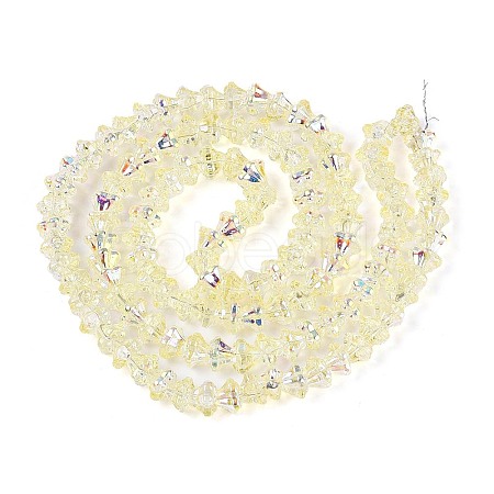 Electroplate Glass Beads Strands EGLA-T021-22I-1