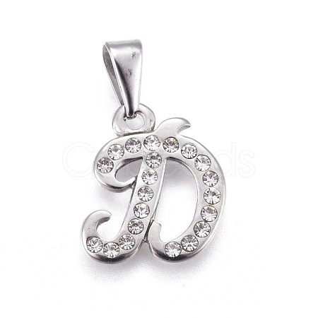 304 Stainless Steel Pendants STAS-F202-16P-D-1