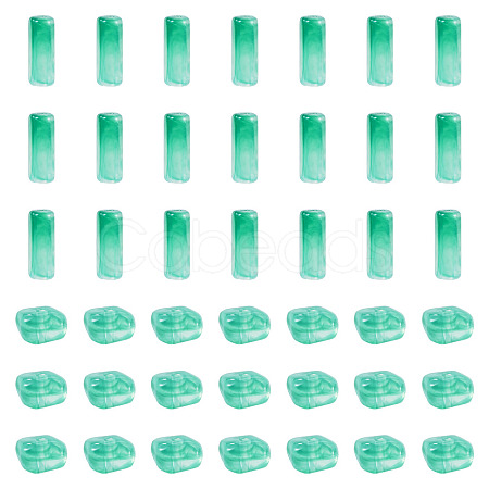 90Pcs 2 Styles Opaque Acrylic Imitation Gemstone Beads OACR-TA0005-14C-1