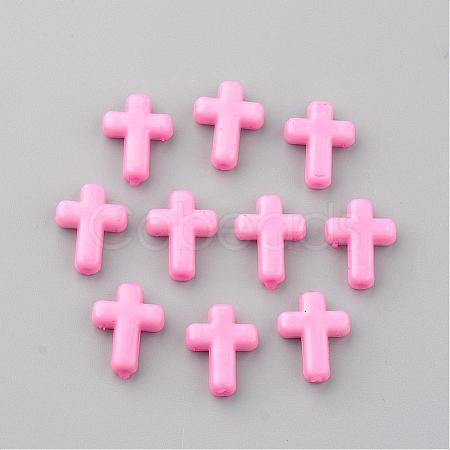 Opaque Acrylic Beads SACR-436-8-1