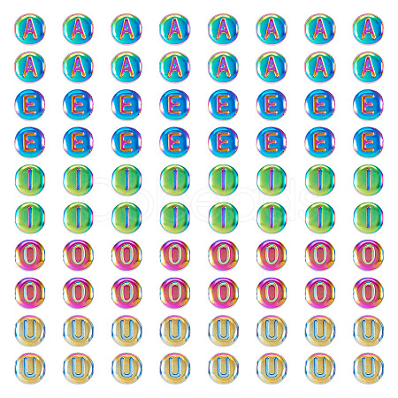 100Pcs 5 Styles Electroplated Glass Bead GLAA-TA0002-95C-1