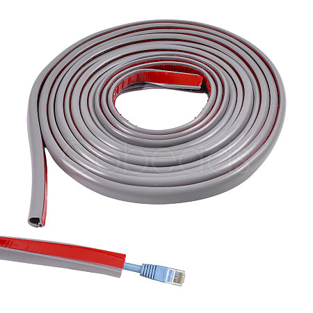 Self Adhesive Semicircular Hard PVC Cable Cover AJEW-WH0886-24A-1