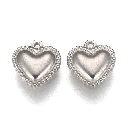 Tarnish Resistant 304 Stainless Steel Charms STAS-F249-34P-A-1