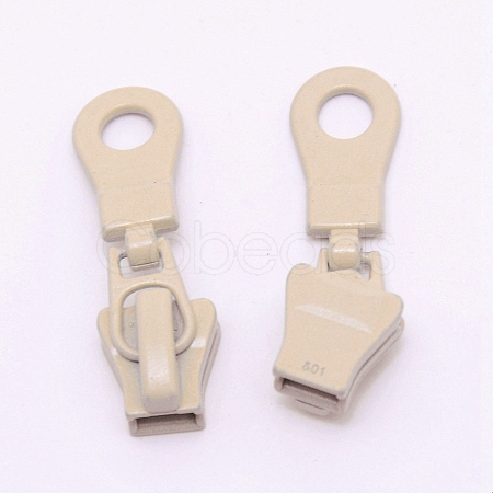 Zinc Alloy Replacement Zipper Sliders PALLOY-WH0081-21B-1