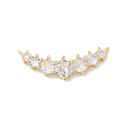 Brass Micro Pave Cubic Zirconia Pendants KK-Z128-01G-1