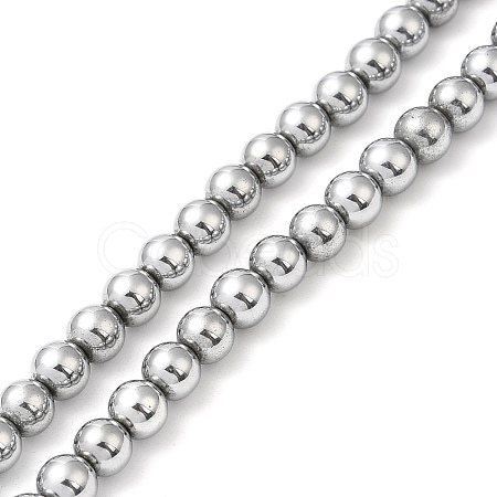 Electroplate Synthetic Non-magnetic Hematite Beads Strands G-E602-04D-1