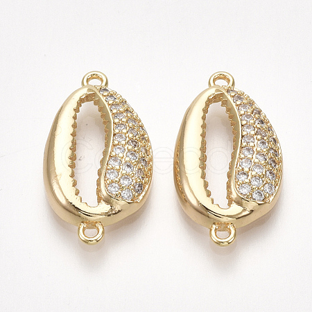 Brass Cubic Zirconia Links KK-S350-378-1
